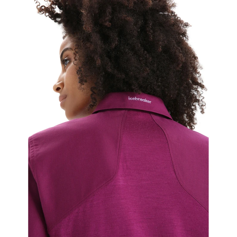 Icebreaker Dames Hike Blouse 4 Icebreaker Dames Hike Blouse - Afbeelding 4