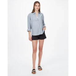 Tentree Dames Hemp Button Front Bloes -Odlo || CMP || DIDRIKSONS Winkel iview 1103952 001 pic3