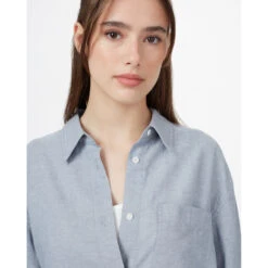 Tentree Dames Hemp Button Front Bloes -Odlo || CMP || DIDRIKSONS Winkel iview 1103952 001 pic5