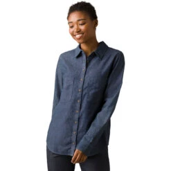 Prana Dames Earthshine Chambray Blouse