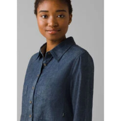 Prana Dames Earthshine Chambray Blouse 5 Prana Dames Earthshine Chambray Blouse -Odlo || CMP || DIDRIKSONS Winkel iview 1106166 001 pic3