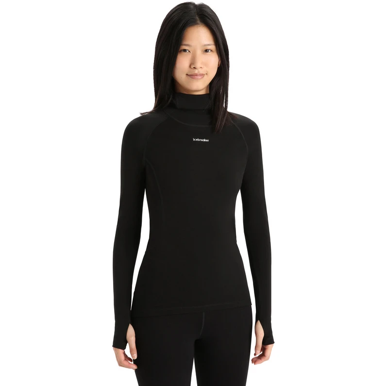 Icebreaker Dames Merino Roll Neck Longsleeve 2 Icebreaker Dames Merino Roll Neck Longsleeve - Afbeelding 2