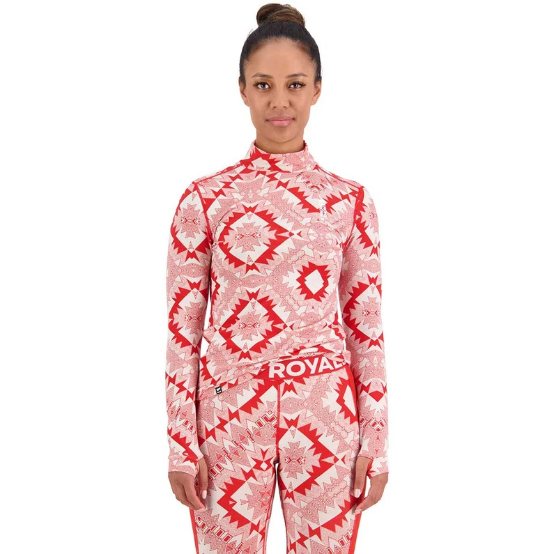 Mons Royale Dames Cascade Merino Flex 200 Mock Neck Longsleeve 2 Mons Royale Dames Cascade Merino Flex 200 Mock Neck Longsleeve - Afbeelding 2