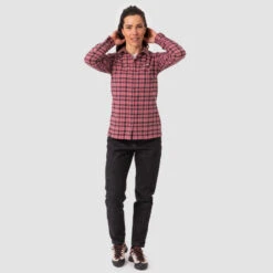 SALEWA Dames Fanes Flannel 5 PL Blouse -Odlo || CMP || DIDRIKSONS Winkel iview 1109365 001 pic4